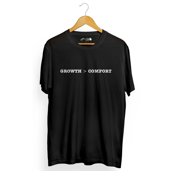 Growth Over Comfort Luxury Tee
